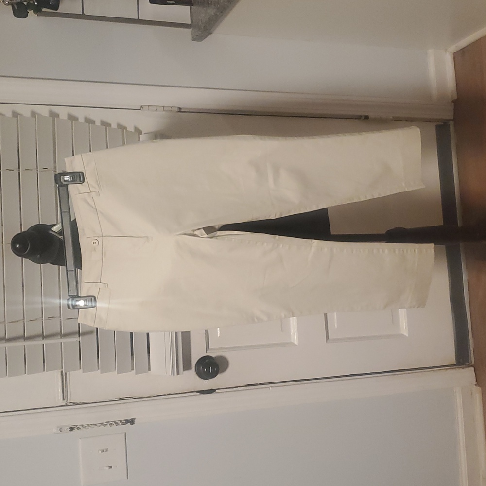 Talbots Cream Straight-Leg Pants